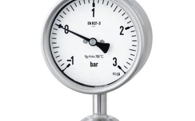 100mm (4″) FDA Compliant ‘Dry’ Diaphragm Pressure Gauge