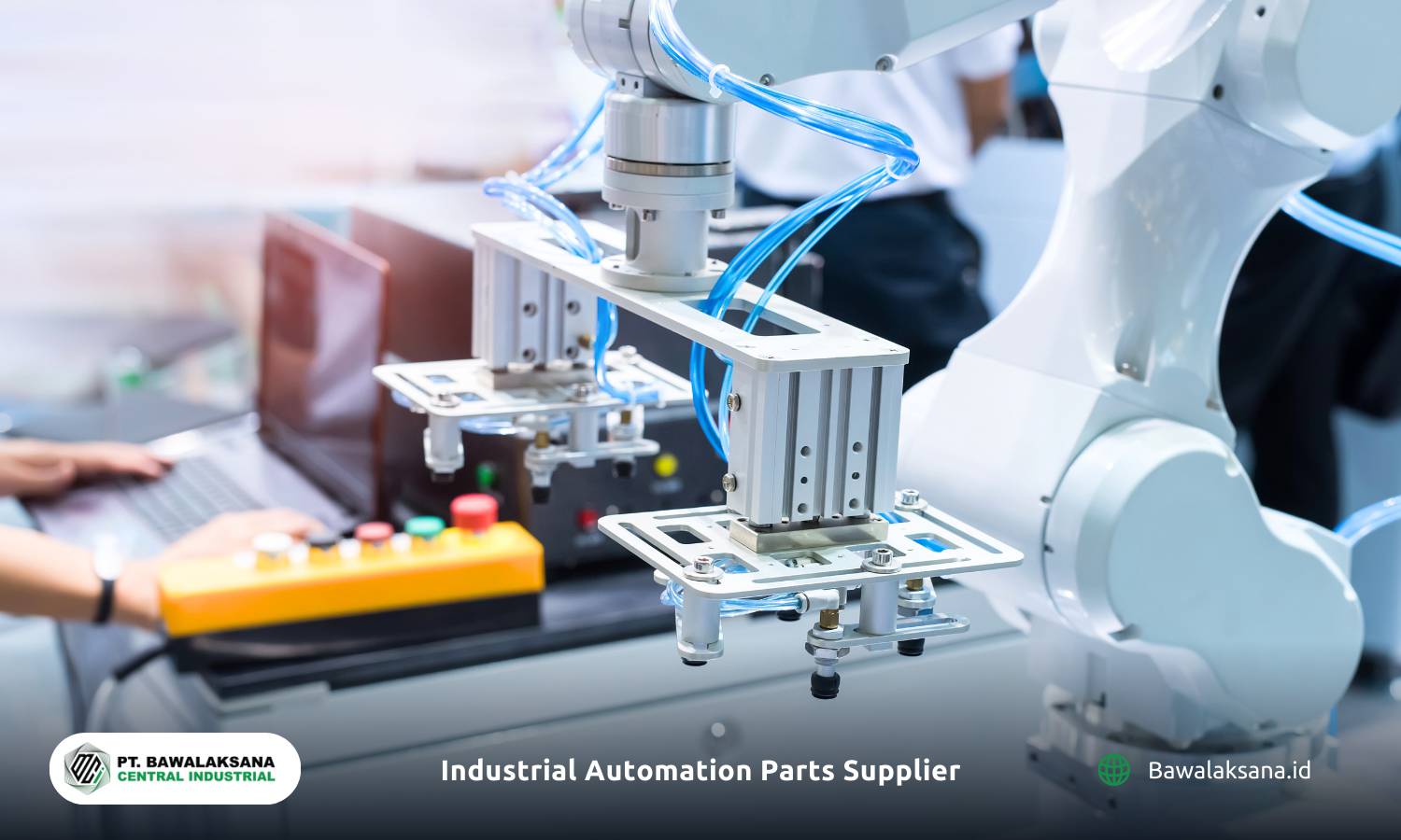 Cara kerja sistem pneumatik dan rekomendasi komponen terbaik - Aplikasi silinder pneumatik pada industrial robot - Bawalaksana ID