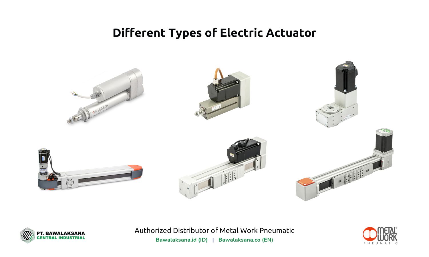 Different Types of Electric Actuator by Metal Work Italy - Kelebihan dan Kekurangan Aktuator Listrik - Bawalaksana ID
