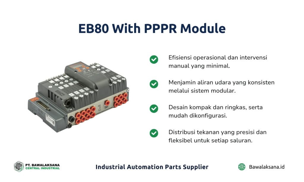 Aplikasi Sistem Otomasi Pneumatik di Industri Pengolahan Susu 3 EB80 With PPPR Module by Metal Work Pneumatic
